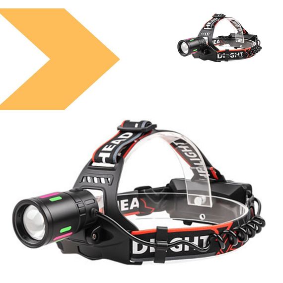 Налобний ліхтар NIGHT VISION FLUORESCENCE 8083 1 РЕЖИМ WHITE LASER LED XPRO PM10-TG+COB, 2x18650, ЗУ Type-C (47140-8083_200) | Зображення 1