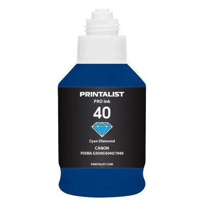 Чернила Printalist Canon GI-40 для G5040/G6040 190г Cyan (PL40C) | Зображення 1