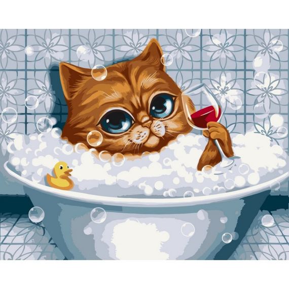 Картина по номерам "Время для себя" @POLLYPOP92 11530-AC 40x50 см