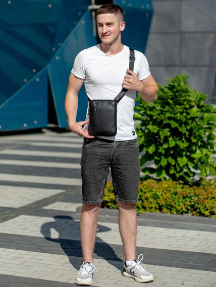 Стильна сумка-барсетка з натуральної шкіри Tiding Bag TD-20443 | Зображення 6