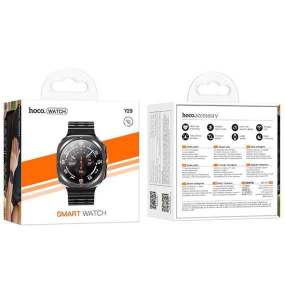 Смартгодинник HOCO Y29 Smart sports watch Black | Зображення 1