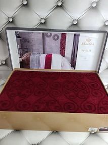 Простынь Belizza Hanzade bordo 200х220см Велюр