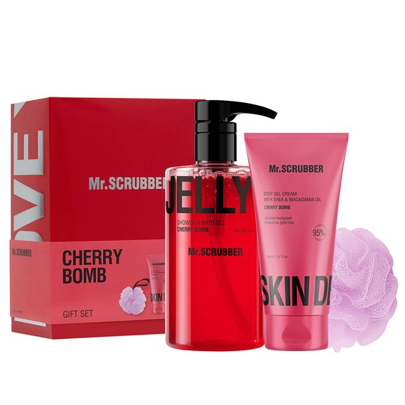 Подарунковий набір Mr. Scrubber Gift Set Cherry Bomb
