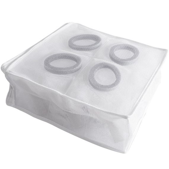 Мешок для стирки обуви с защитными вставками на два отделения 28 х 24.5 х 8 см EY-74