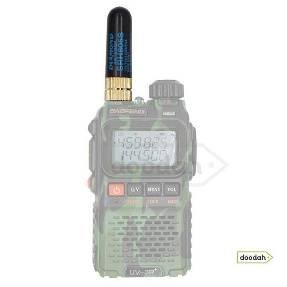 Коротка антена тридіапазонна 5 см - 144/430/1200МГц, Diamond SRH805S - для рацій BaoFeng, Kenwood | Зображення 3