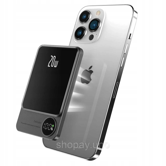 Портативное зарядное устройство Power Bank Q9 5000 mAh ∙ Беспроводной повербанк с технологией Power Bank Q9 5000 mAh | Зображення 1