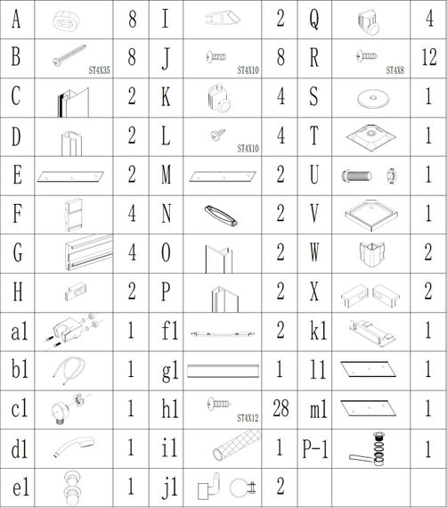 Душовий бокс BRAVO NIDA L90GBB (L90B), квадратний | Зображення 3
