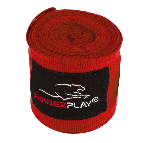 Бинти для боксу PowerPlay 3046 Червоні (2.5 м) | Зображення 3
