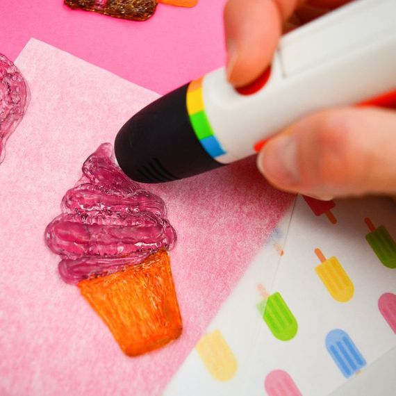 Набор картриджей для 3D ручки  Polaroid Candy pen, клубника, розовый (40 шт) (PL-2505-00) | Зображення 2