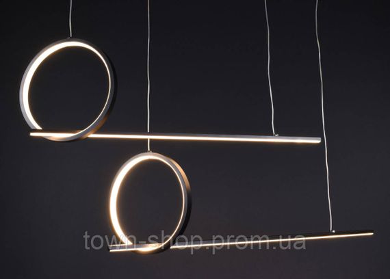 Люстра потолочная LED MJ24B-1100-bk-k Черный 50-150х25х100 см. | Зображення 6
