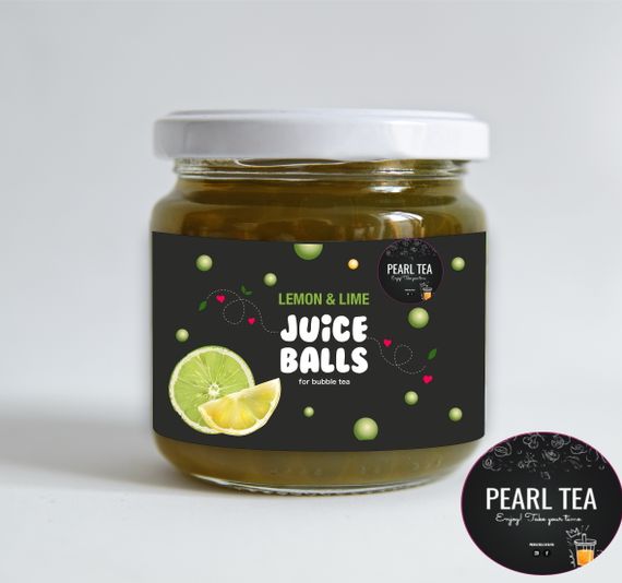 Bubble tea Жемчужины Лимон-Лайм 210 г ТМ Pearl Tea