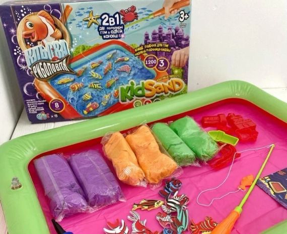 Кінетичний пісок Кльова рибалка,2в1,Danko toys