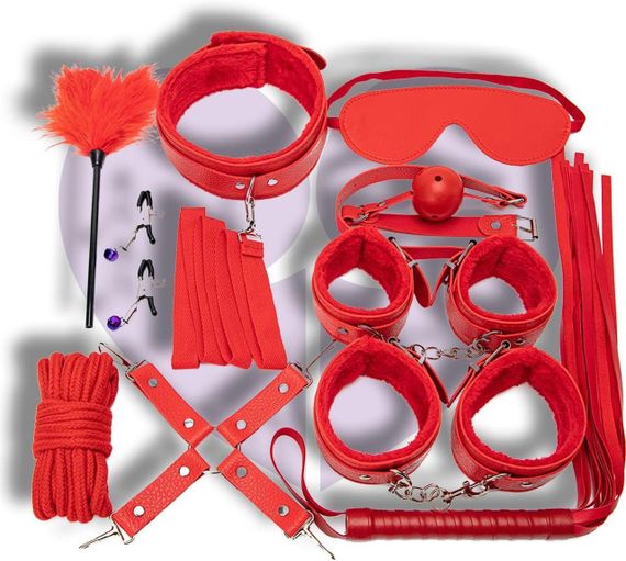 Набір для BDSM JSY KB80608 Red Sex Aura | Зображення 1