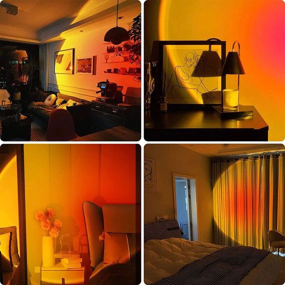 Лампа Атмосферная Проекционный Светильник ЗАКАТ Atmosphere Sunset XK-447 Lamp Q07 | Зображення 9