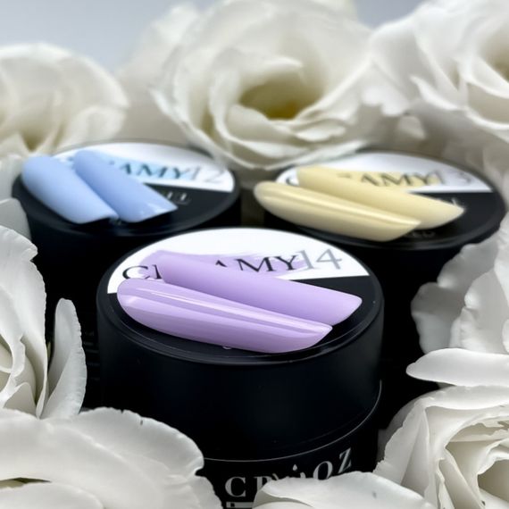 Гель для нарощення нігтів Crooz Creamy gel 12 (світло-блакитний) 15мл | Зображення 4