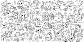 Обои-раскраски Тачки 60*120 C-120006
