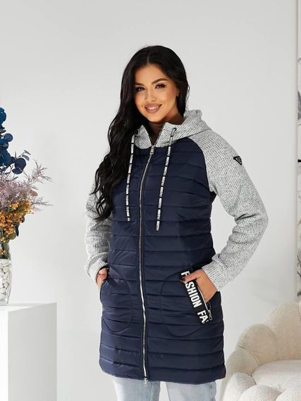 Куртка 768 синій