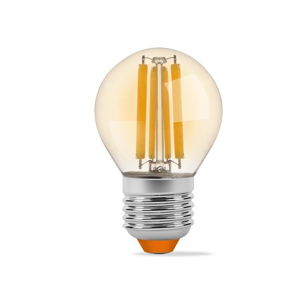 LED лампа VIDEX Filament G45FA 6W E27 2200K бронза | Зображення 1
