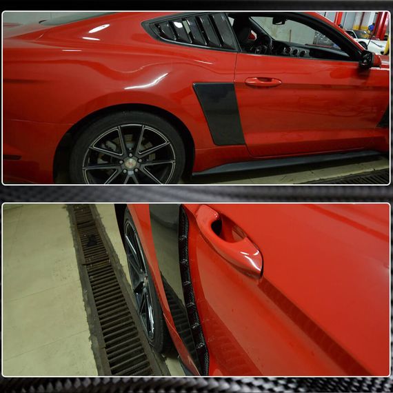 Накладки на задні крила (2015-2017, Карбон) для Ford Mustang рр | Зображення 3