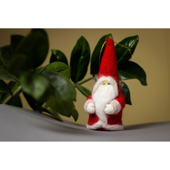 Дитячий набір творчості Валяння «Санта Клаус» ВАЛ-006 натуральна вовна | Зображення 5