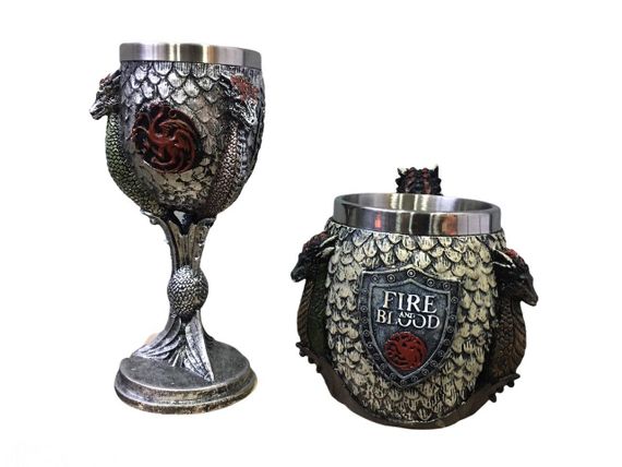 Подарунковий набір Чашка Келих 3D Гра Престолів Game Of Thrones Fire and Blood Будинок Таргарієн