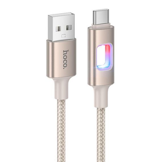 Дата кабель Hoco U144 New USB to Type-C 3A (1.2m) Gold