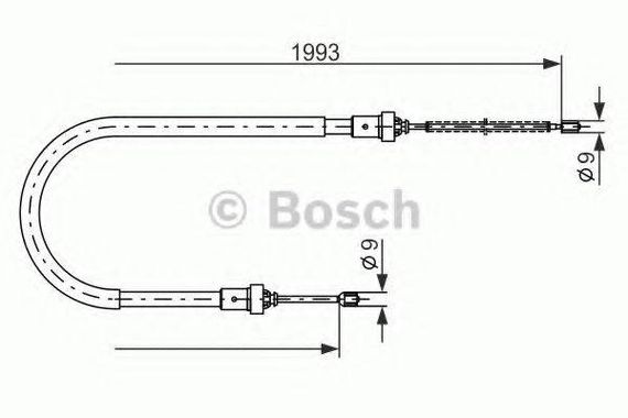 Трос гальма BOSCH 1987482233 на DACIA LOGAN MCV (KS_)