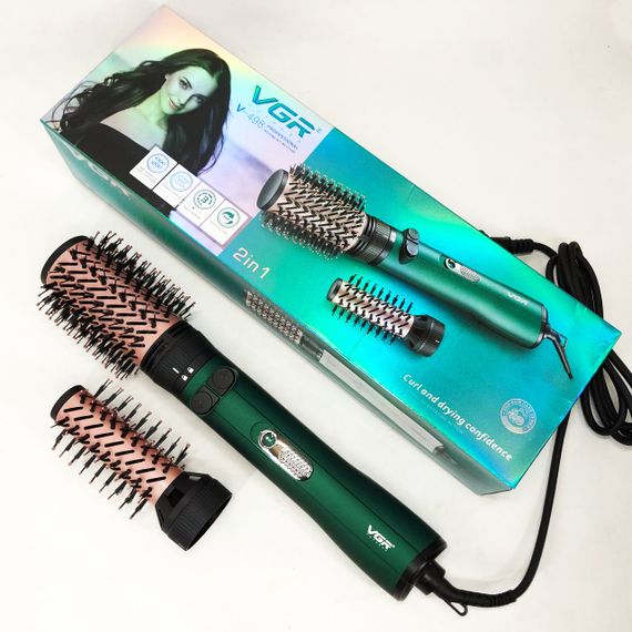 Профессиональный фен с ионизацией и термозащитой VGR V-498 2 в 1, Малошумный фен для укладки волос ZK-42 | Зображення 6