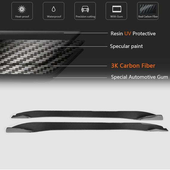 Боковые Пороги (2013-2016, Карбон) для Jaguar F-Type | Зображення 4