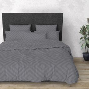 Комплект постельного белья SoundSleep Rhomb Grey бязь евро 200х220 см (94131215)