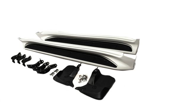 Боковые Подножки V2 Белый для Lexus LX570/450d 2008-2022 гг | Зображення 4