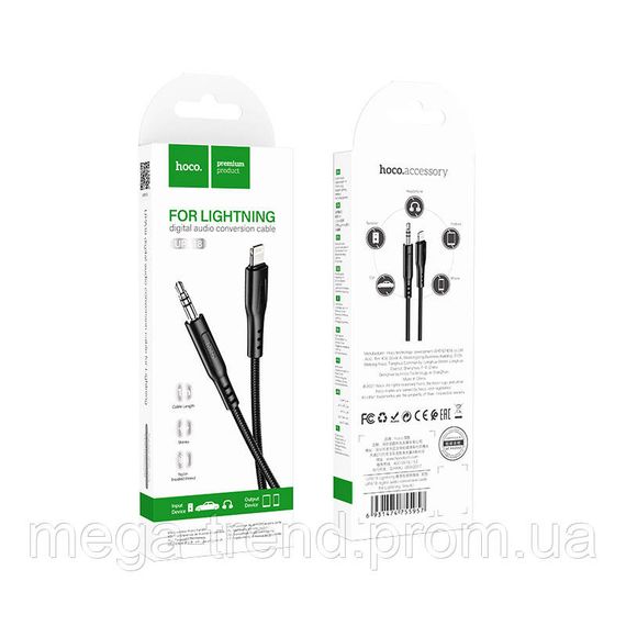Кабель Hoco digital audio conversion cable for Lightning UPA18 | Зображення 2