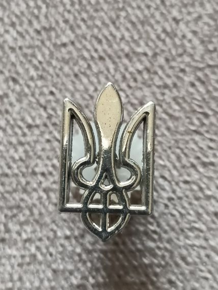 Значок Герб Украины (серебро)