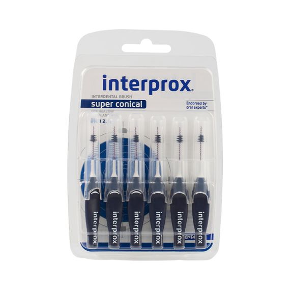 Щітка міжзубна INTERPROX 4G SUPER CONICAL 2.0 мм, 6 шт. (DENTAID)