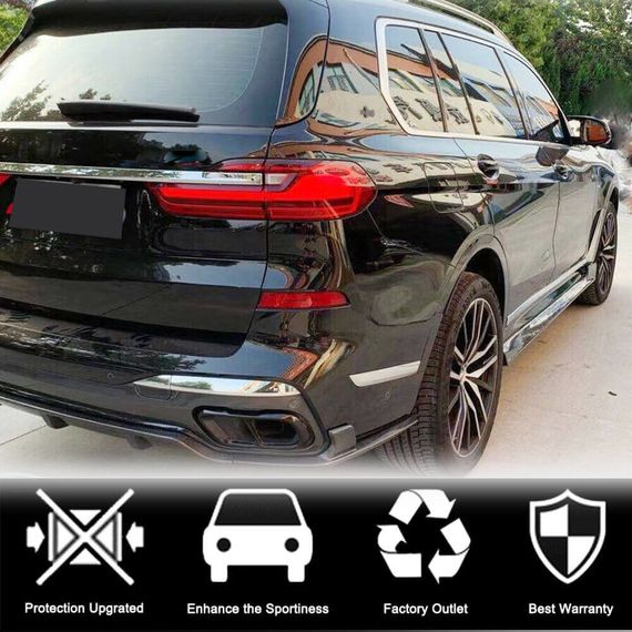 Накладки на пороги (для M-Sport, Карбон) для BMW X7 G07 2019- гг | Зображення 2