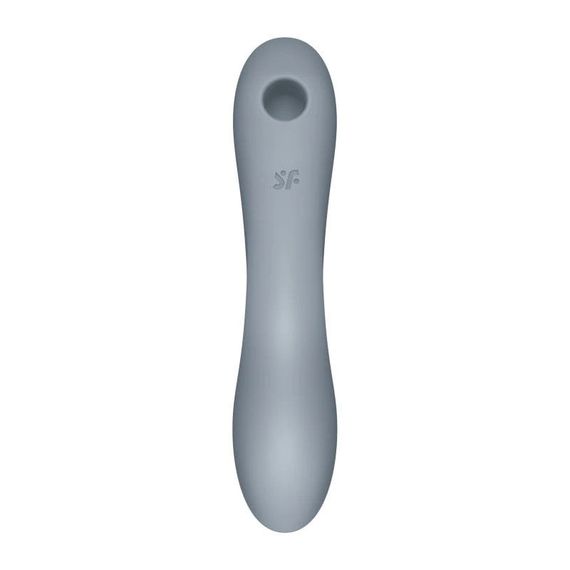 Вакуумный стимулятор клитора для женщин с вибрацией Satisfyer Curvy Trinity 3 серый Sex Aura | Зображення 1