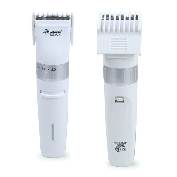 Аккумуляторная машинка для стрижки волос Gemei GM-6042. QO-306 Цвет: белый | Зображення 3