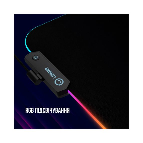 Килимок для мишки Lorgar Steller 913 RGB USB Black (LRG-GMP913) | Зображення 7