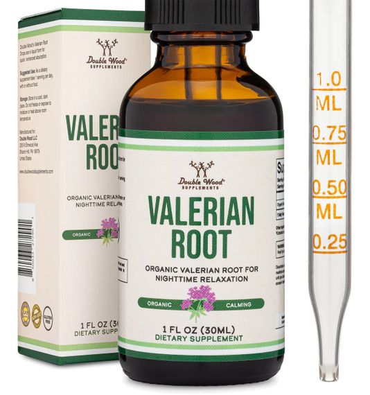 Екстракт кореня валеріани Double Wood Supplements Valerian Root Drops (168 mg in 1 ml) 30 ml | Зображення 3