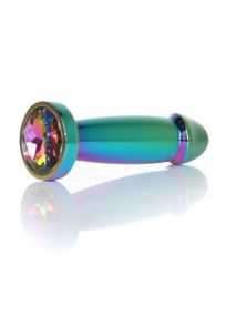 Анальна пробка - Jewellery Multicolour Penis Plug Clear S sexstyle