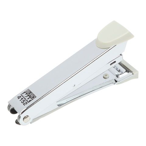 Степлер металевий BM.4152-09 BUROMAX, 12 л., (скоби №10), 94х42х21 мм, сірий, у коробці (4823078956163) | Зображення 1