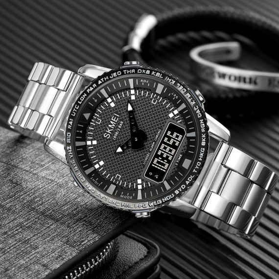 Skmei 1898SIBK Silver-Black | Зображення 3