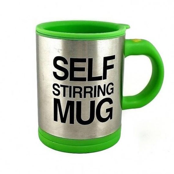 Кружка мішалка Self Stirring mug Чашка Зелена