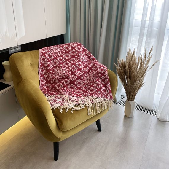 Плед SoundSleep Код Незламної Нації бавовняний 140х200 см червоний (94066036) | Зображення 2