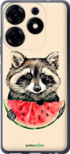 Чохол на Tecno Spark 10 Pro Єнотик з кавуном "4605u-3022-2448"