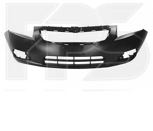 Передний бампер Chevrolet Cruze 09-12 черный (FPS) FP 1711 900 96981088