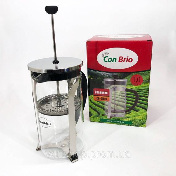 Удобный заварочный чайник из стекла с ситом, Стеклянный заварочный чайник для чая чайники GT-45 | Зображення 2