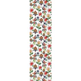 Доріжка на стіл Птахи та квіти 150x40 см (DR__24A018)