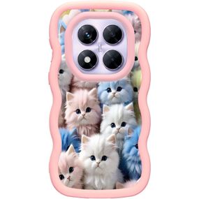 Чехол TPU Cloudy Pictures для Xiaomi Redmi Note 14 Pro 4G Kittens