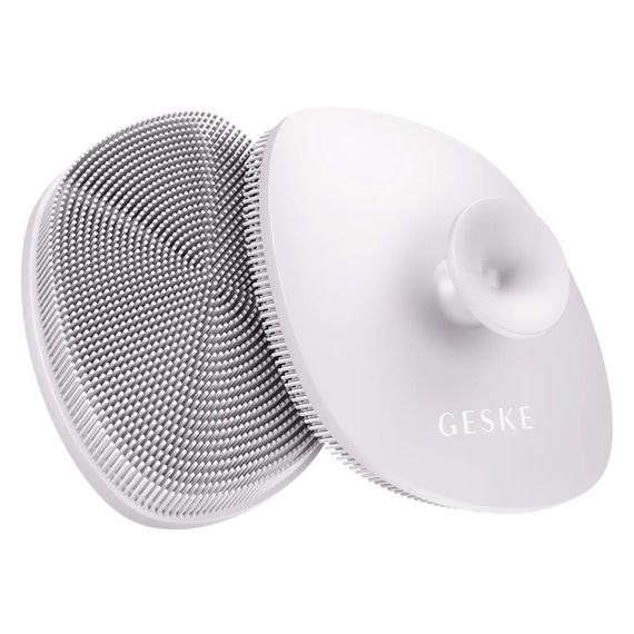 Щітка для обличчя GESKE Facial Brush 4в1 з тримачем white, Бежевий | Зображення 5